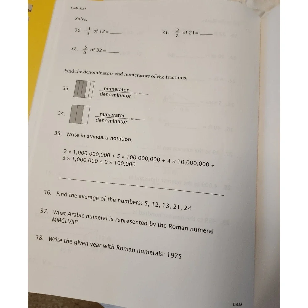 DELTA Teacher‎ Manual and Test Booklet - FOCUS: DIVISION By Steven Demme